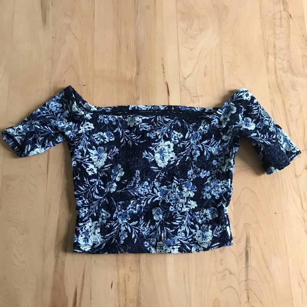 Off the shoulder crop top